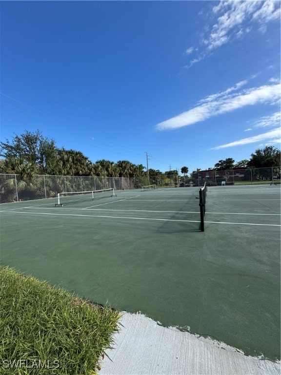 view of sport court