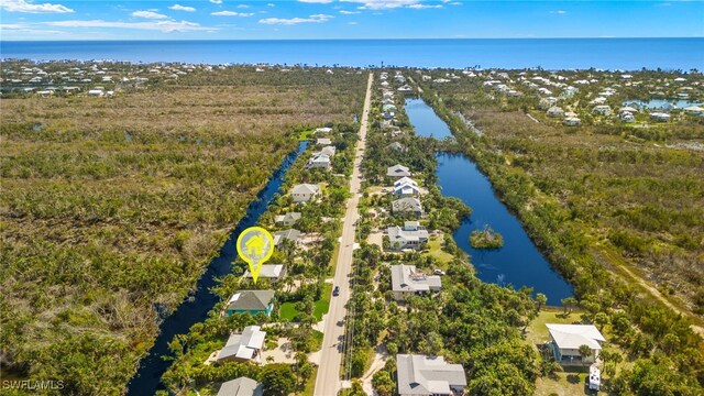 838-840 Rabbit Rd, Sanibel, FL 33957 - aerial view with a residential view and a water view
