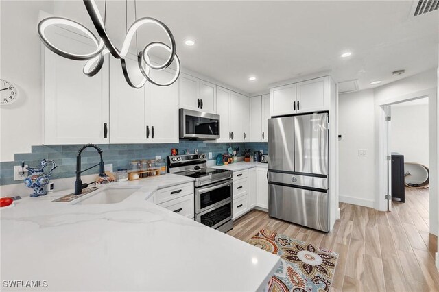 838-840 Rabbit Rd, Sanibel, FL 33957 - kitchen featuring white cabinets, visible vents, appliances with stainless steel finishes, and a sink