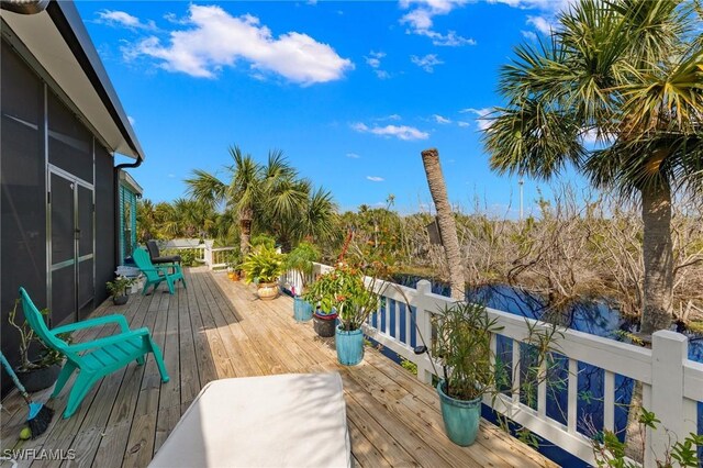 838-840 Rabbit Rd, Sanibel, FL 33957 - view of wooden terrace