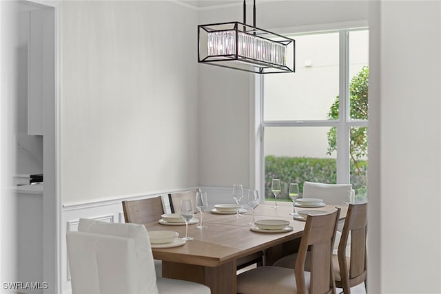 dining room featuring a wealth of natural light