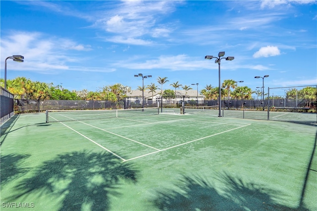 view of sport court