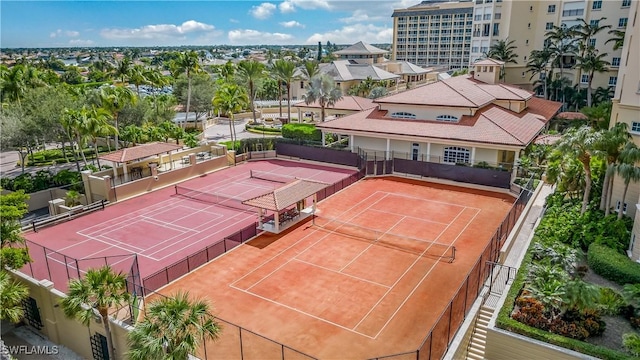 view of tennis court