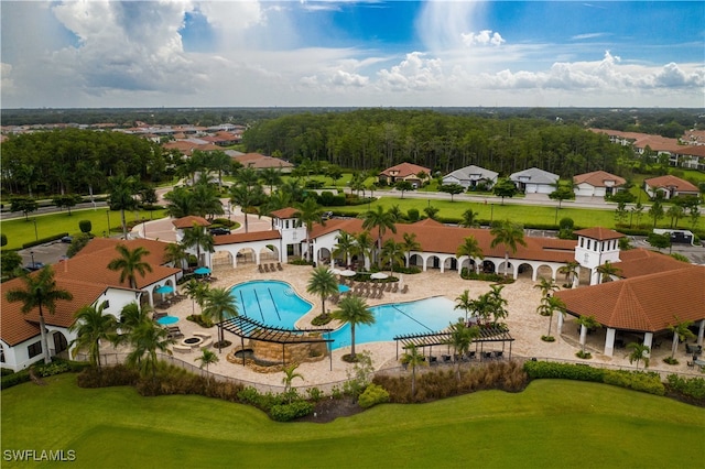 birds eye view of property