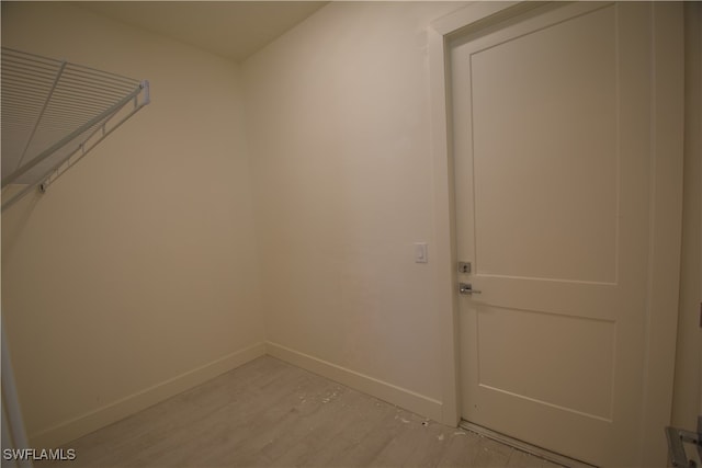 interior space with light hardwood / wood-style flooring