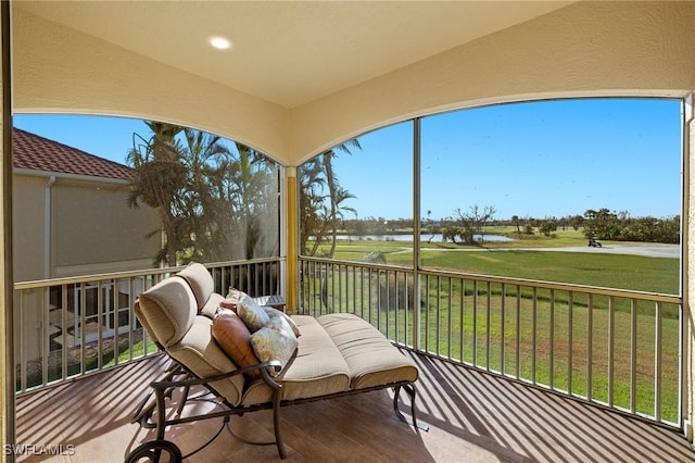 sunroom / solarium featuring a wealth of natural light