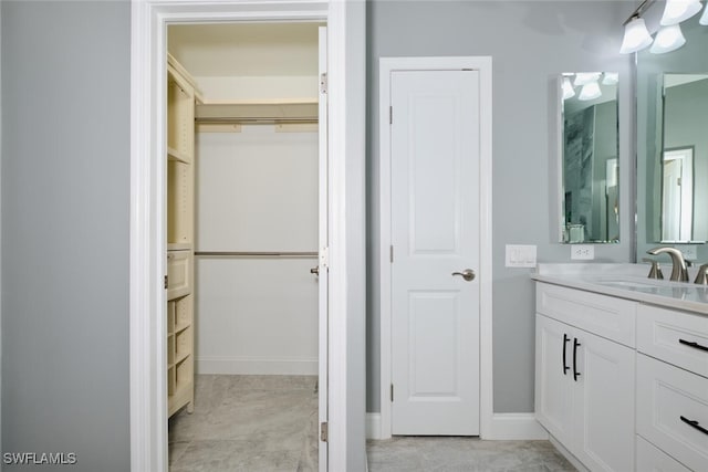 bathroom featuring vanity