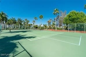 view of tennis court