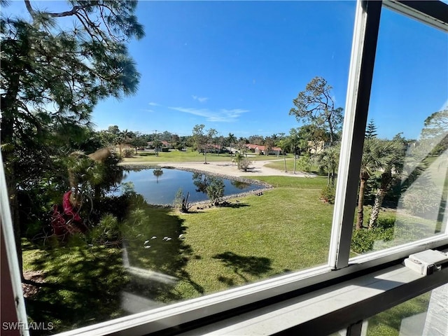 view of water feature