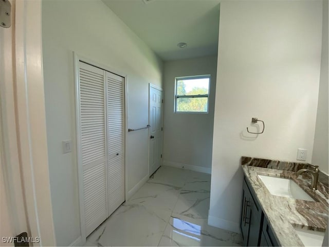 bathroom featuring vanity