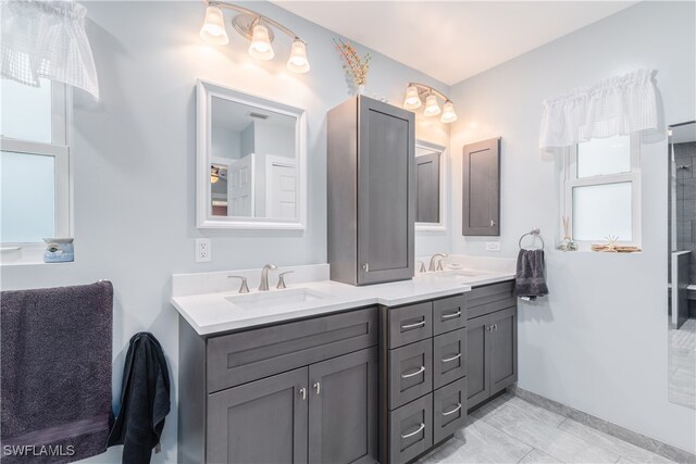 bathroom featuring vanity