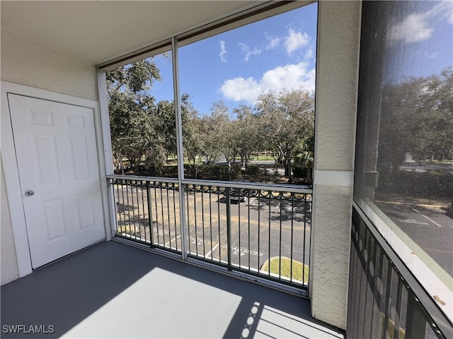 view of sunroom / solarium