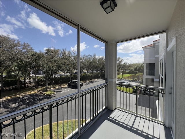 view of balcony