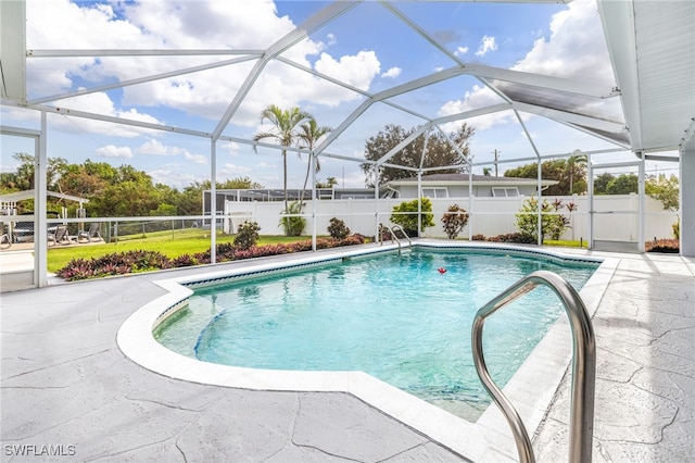 300 Morse Plz, Fort Myers, FL 33905 - view of pool with fence, a fenced in pool, and a patio