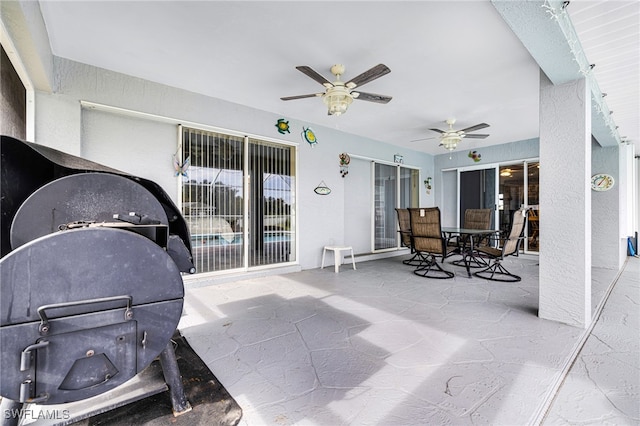 300 Morse Plz, Fort Myers, FL 33905 - view of patio featuring outdoor dining area and ceiling fan