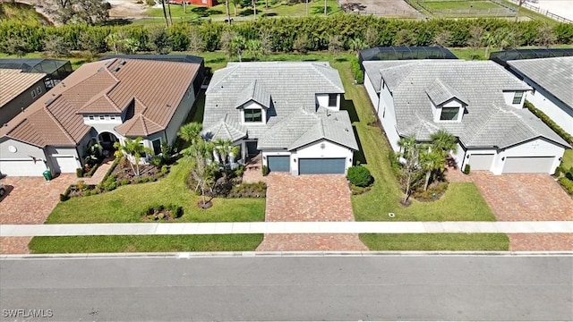 drone / aerial view featuring a residential view