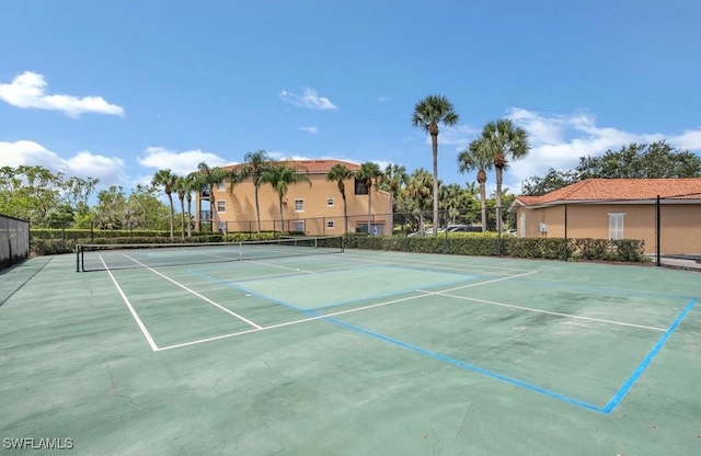 view of sport court