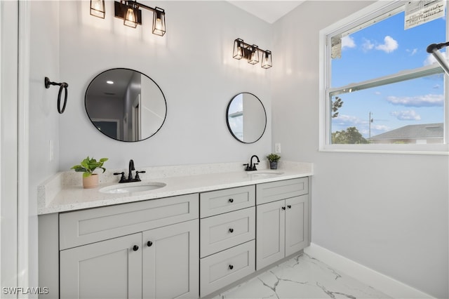 bathroom featuring vanity