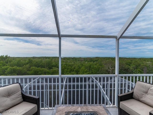 view of balcony