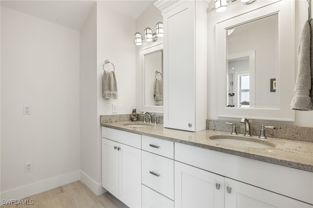 bathroom with vanity