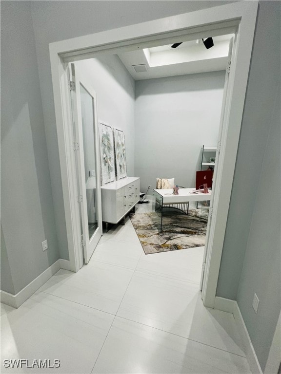 bathroom featuring tile patterned flooring