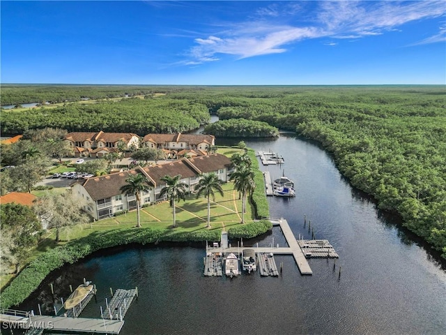 162 Newport Dr Unit 1202, Naples, FL 34114 - aerial view of a forest and a nearby body of water