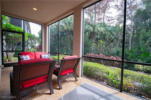 view of sunroom / solarium