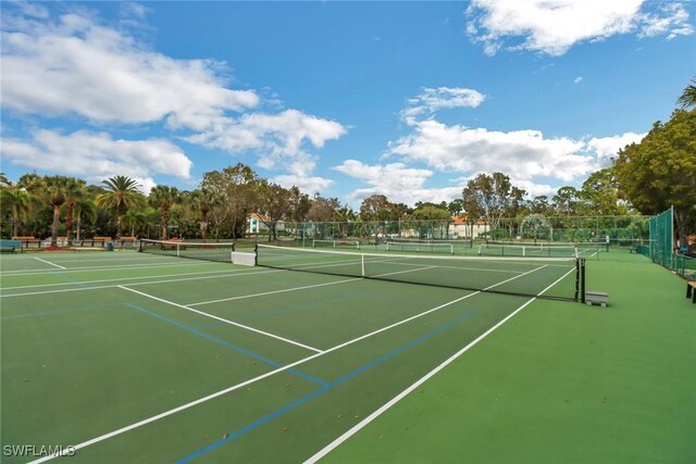 view of sport court