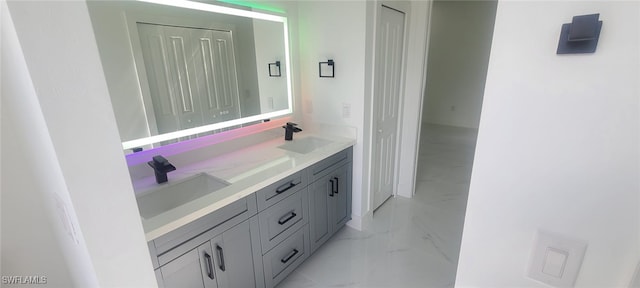 bathroom featuring vanity