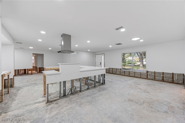 2472 Harbor Rd, Naples, FL 34104 - interior space with concrete flooring and recessed lighting