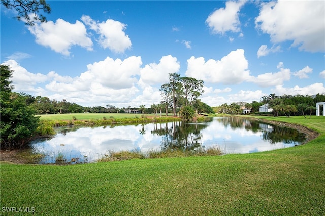 view of water feature