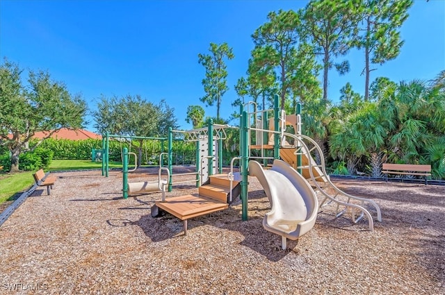 view of jungle gym