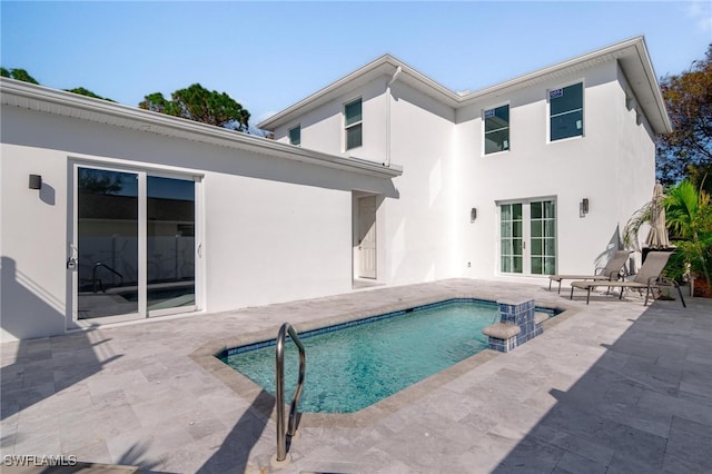 view of pool with a patio area