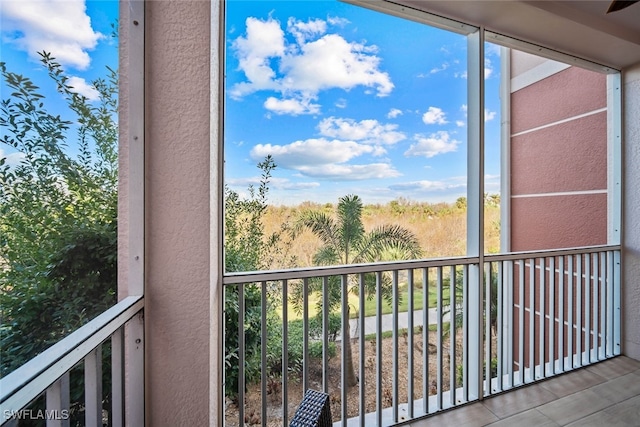 view of balcony