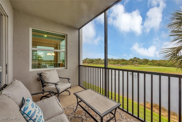 view of sunroom