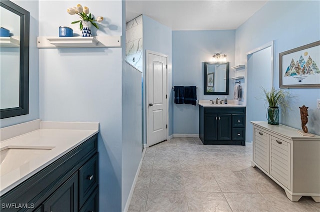 bathroom featuring vanity