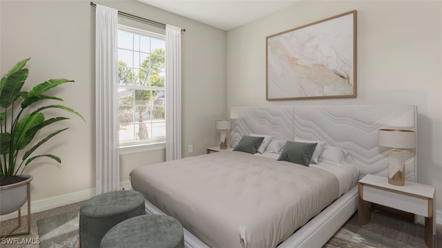 bedroom with carpet flooring