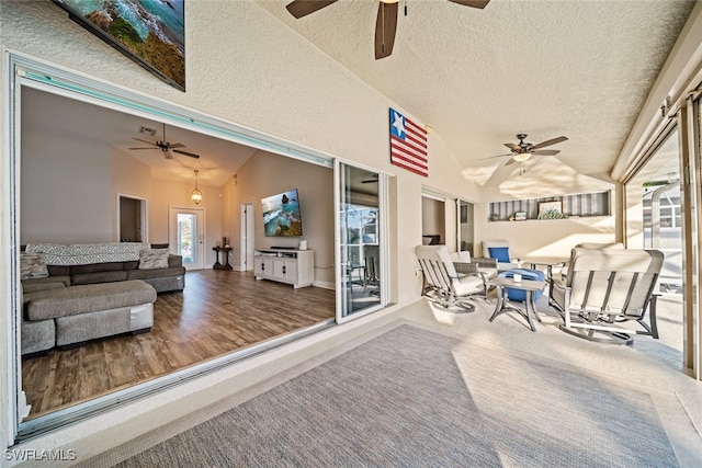 view of patio with an outdoor hangout area