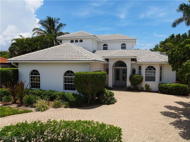 mediterranean / spanish house with french doors