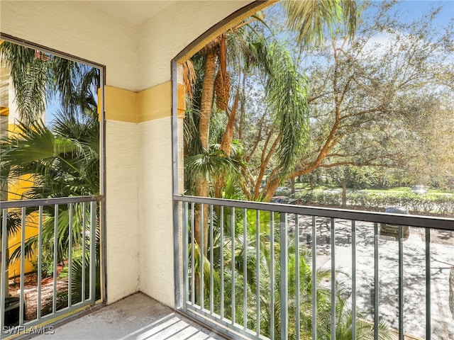 view of balcony