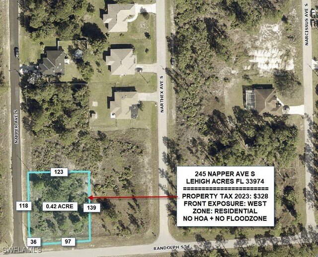 245 Napper Ave S, Lehigh Acres FL, 33974 land for sale