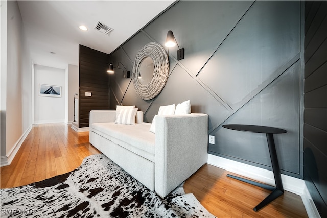 interior space with wood-type flooring