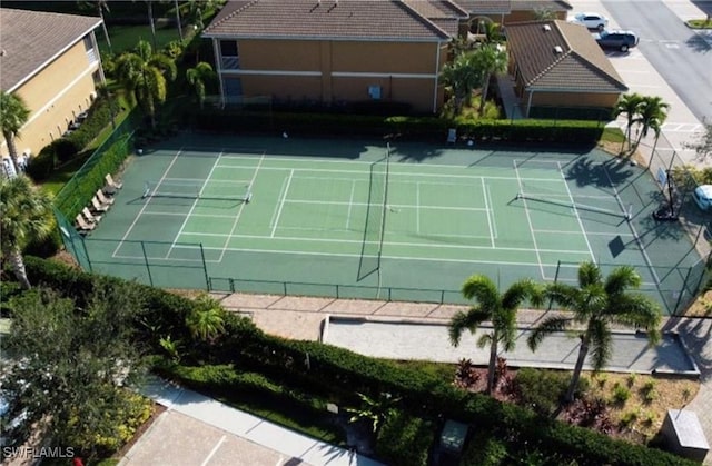 view of tennis court