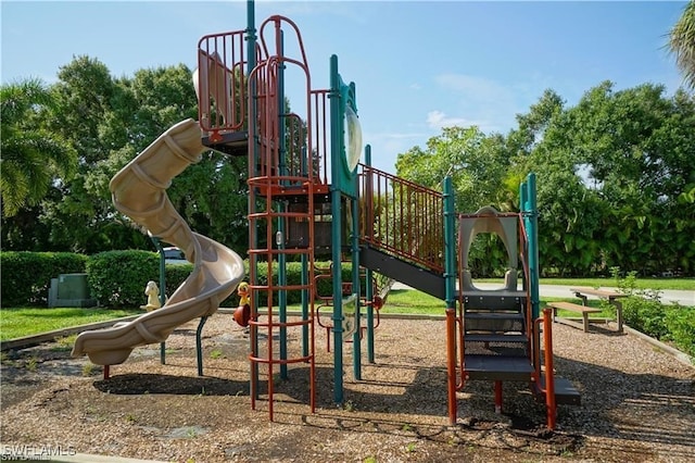 view of play area