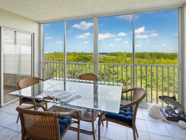 view of sunroom / solarium