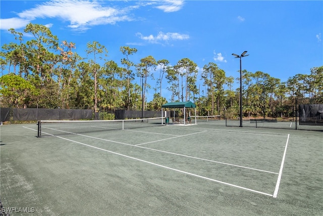 view of tennis court