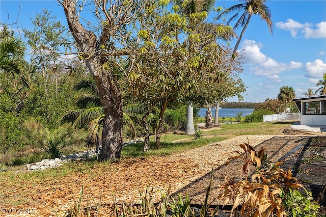 435 Donora Blvd, Fort Myers Beach, FL 33931 - view of yard featuring a water view