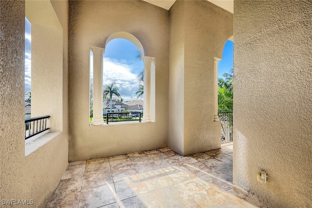 view of patio / terrace featuring a balcony