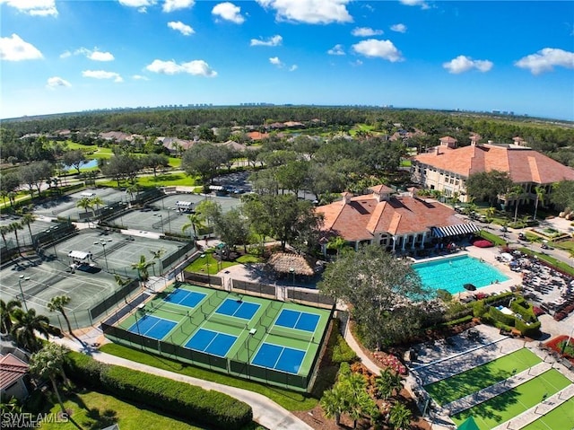 birds eye view of property