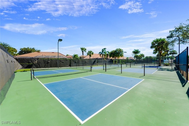 view of sport court